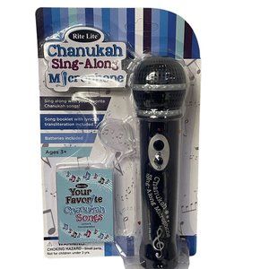 Rite Lite Chanukah Sing Along Microphone Song Booklet Batteries Included Ages 3‎